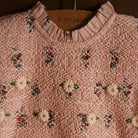 Handsmock Blouse in Pink Garden Flowers Print by Bonjour