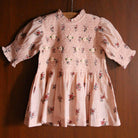 Handsmock Blouse in Pink Garden Flowers Print by Bonjour