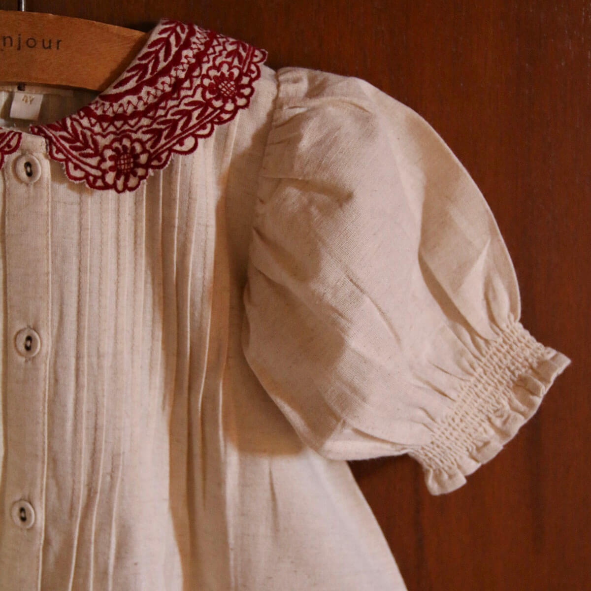 Long Blouse in Natural by Bonjour
