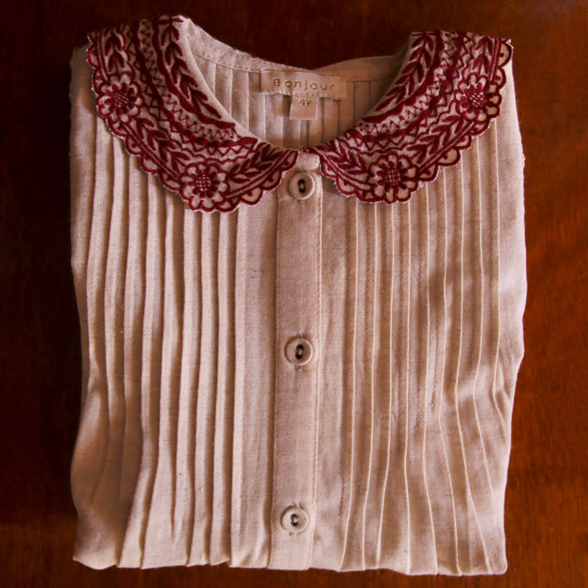 Long Blouse in Natural by Bonjour
