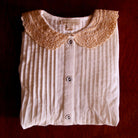 Long Blouse in Natural Check by Bonjour
