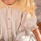 Long Blouse in Natural Check by Bonjour