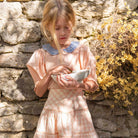 Long Blouse in Pink Check by Bonjour