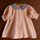 Long Blouse in Pink Check by Bonjour