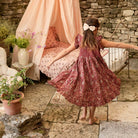 Long Dress in Cashmere Print by Bonjour