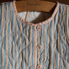 Reversible Quilted Vest in Garden Flowers Print by Bonjour