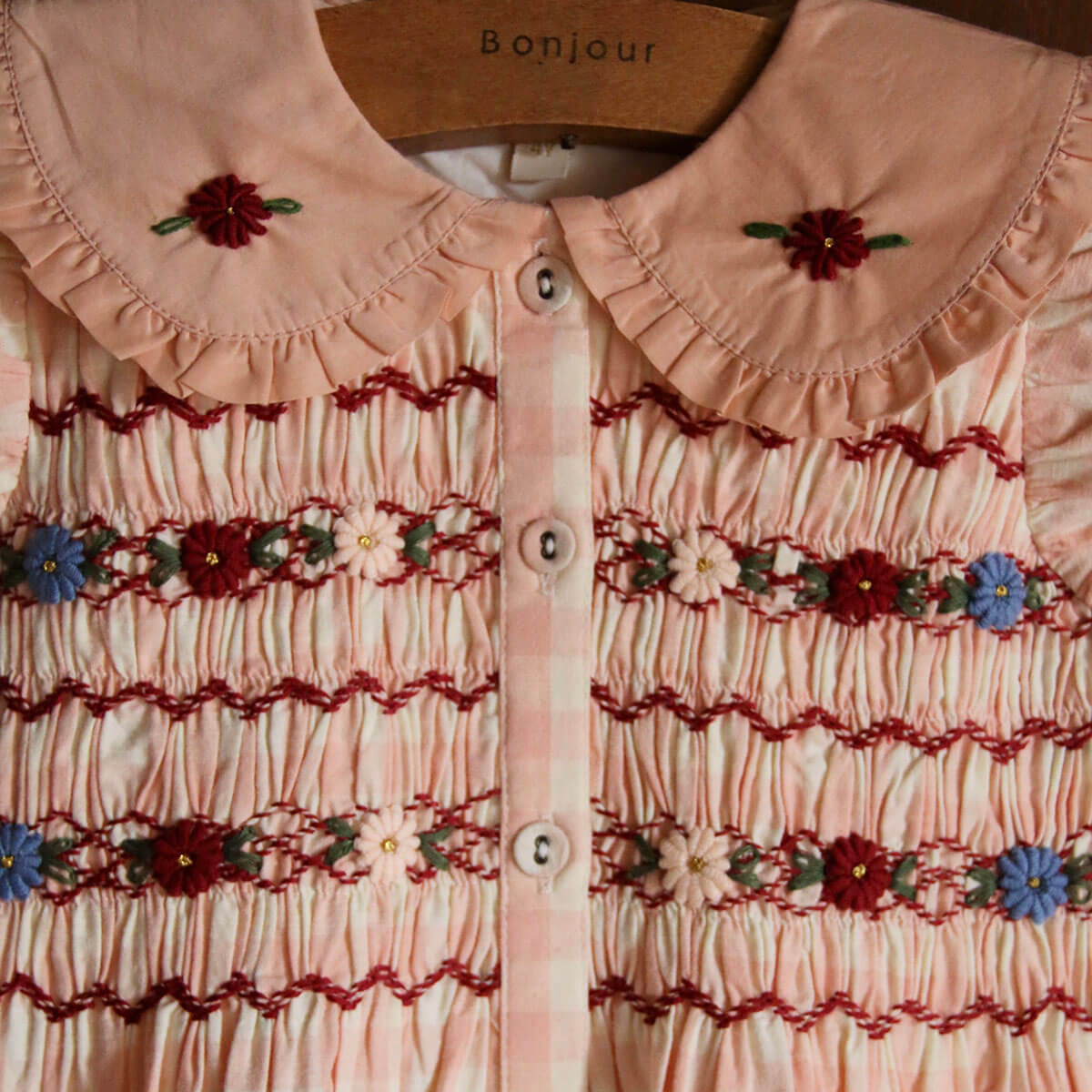 Romantic Tunique in Pink Vichy by Bonjour – Junior Edition