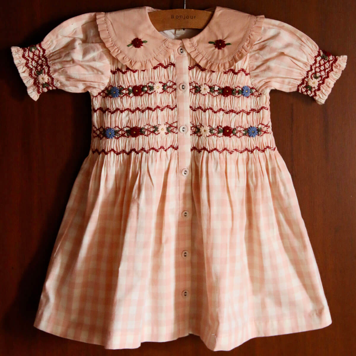 Romantic Tunique in Pink Vichy by Bonjour – Junior Edition