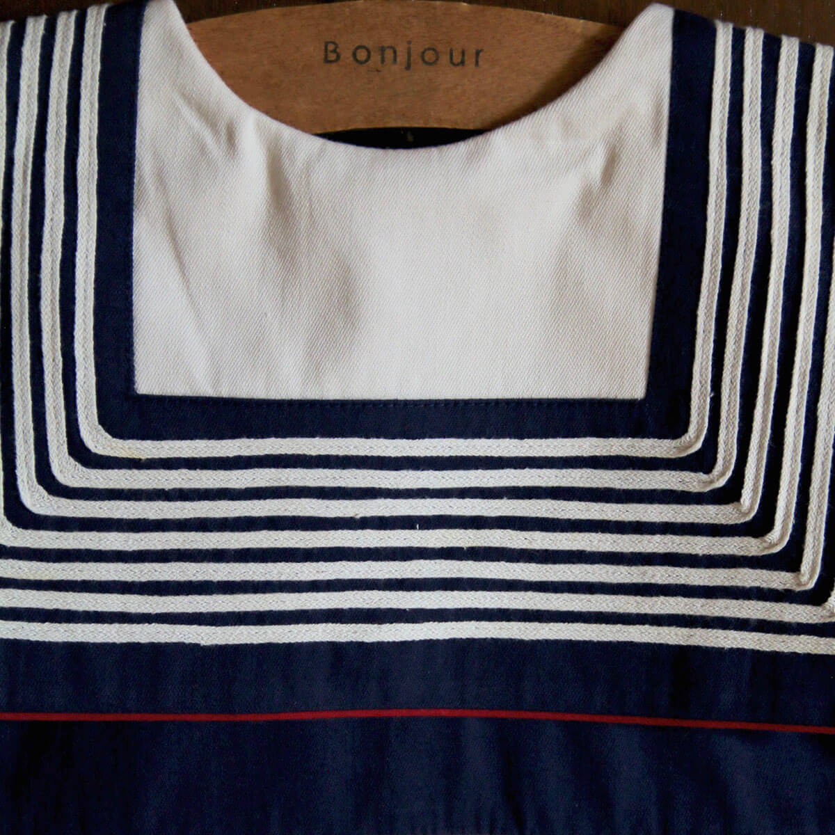 Sailor Dress in Navy Denim by Bonjour