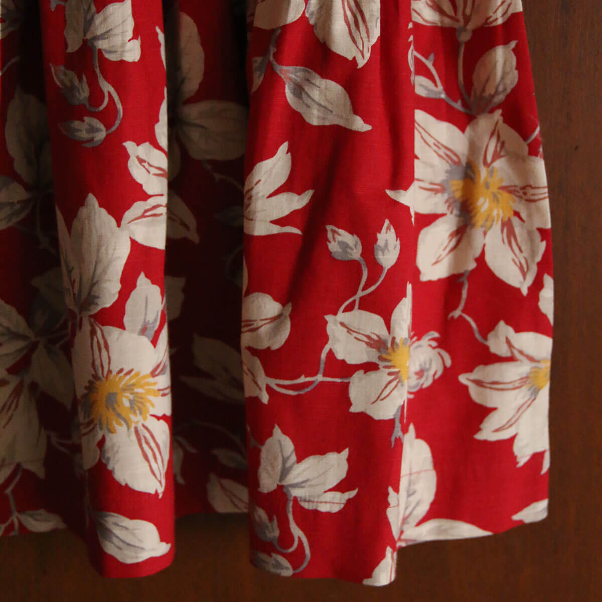 Skirt Dress With Triangle Scarf in Gaughin Print by Bonjour