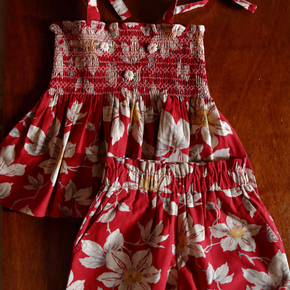 Top And Short Set in Gaughin Print by Bonjour