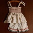 Top And Short Set in Natural by Bonjour