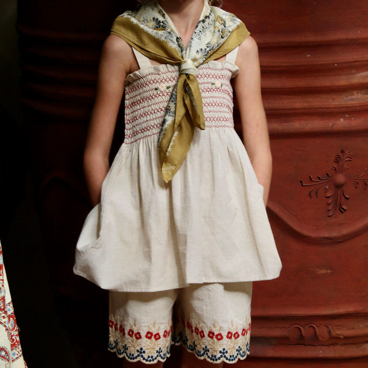 Top And Short Set in Natural by Bonjour