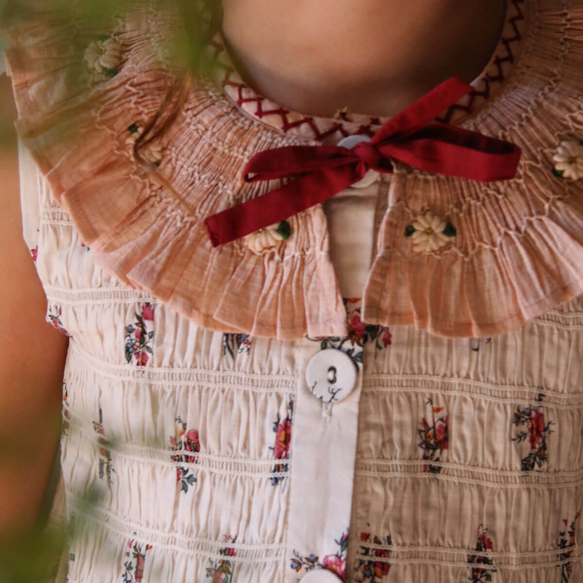 Tunique With Hair Clip in Garden Flowers Print by Bonjour