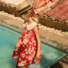Tunique With Hair Clip in Gaughin Print by Bonjour