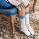 Twist Socks in Light Blue by Bonjour
