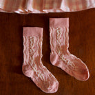 Twist Socks in Pink by Bonjour