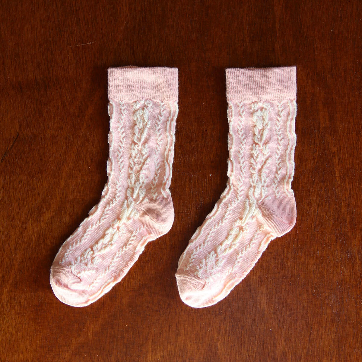 Twist Socks in Pink by Bonjour