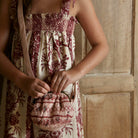 Wallet Bag in Pink Garden Flowers Print by Bonjour