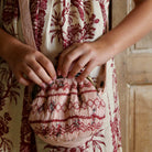 Wallet Bag in Pink Garden Flowers Print by Bonjour