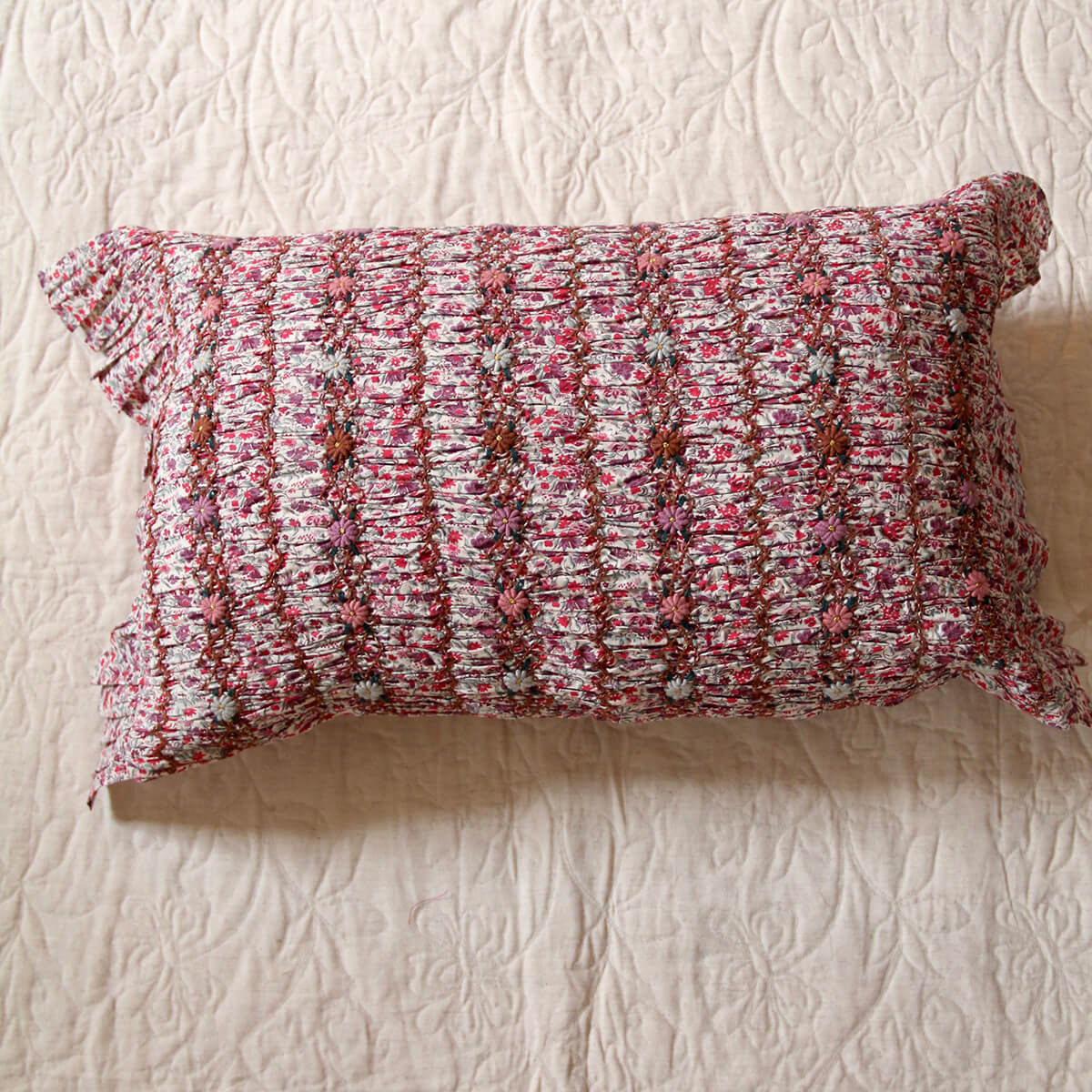 Handsmock Pillow Case in Flower Fields by Bonjour