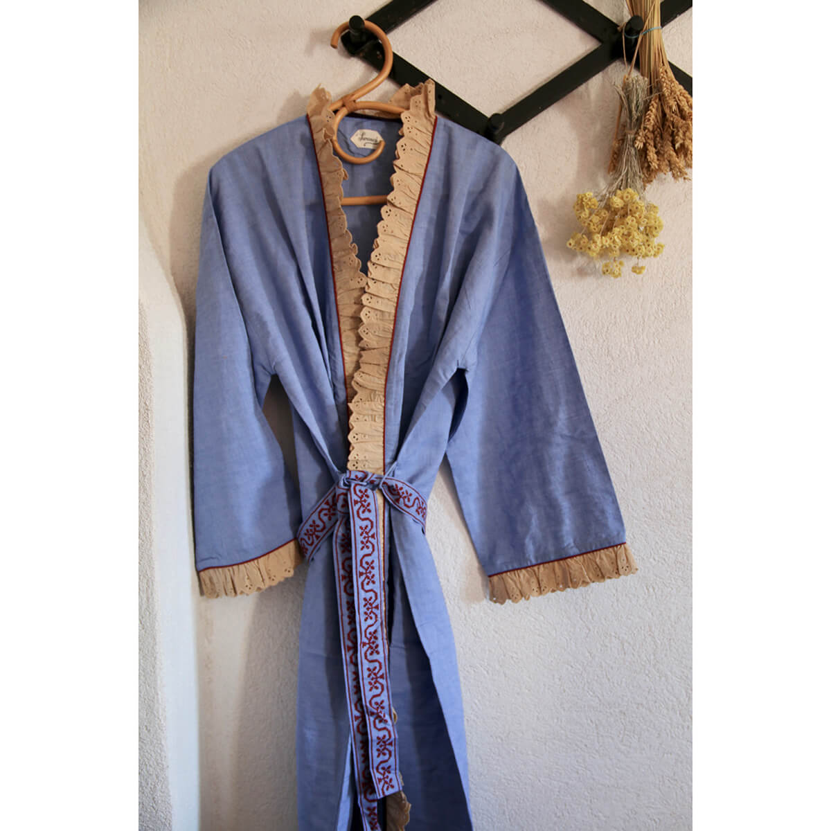 Kimono in Blue Chambray by Bonjour