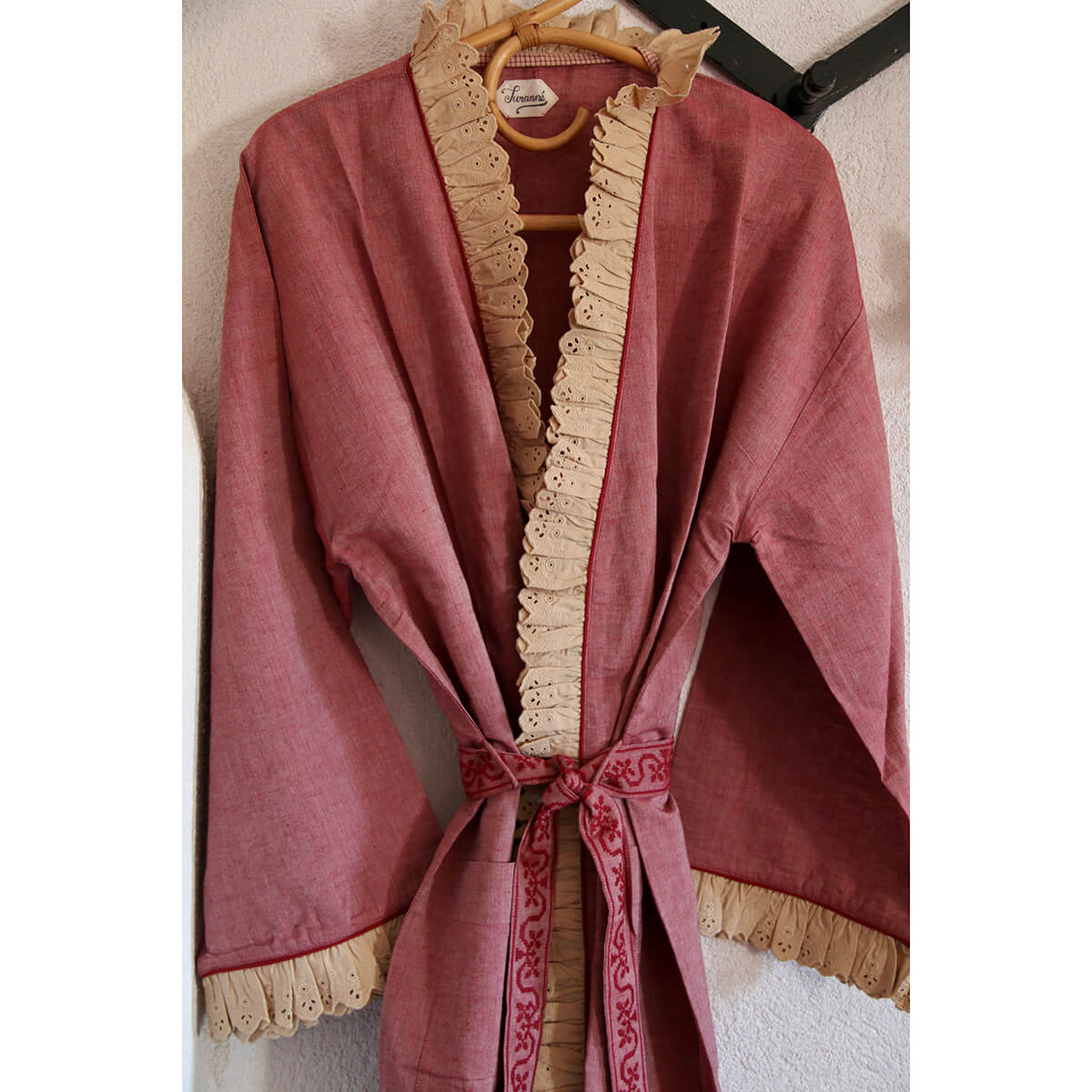 Kimono in Red Chambray by Bonjour