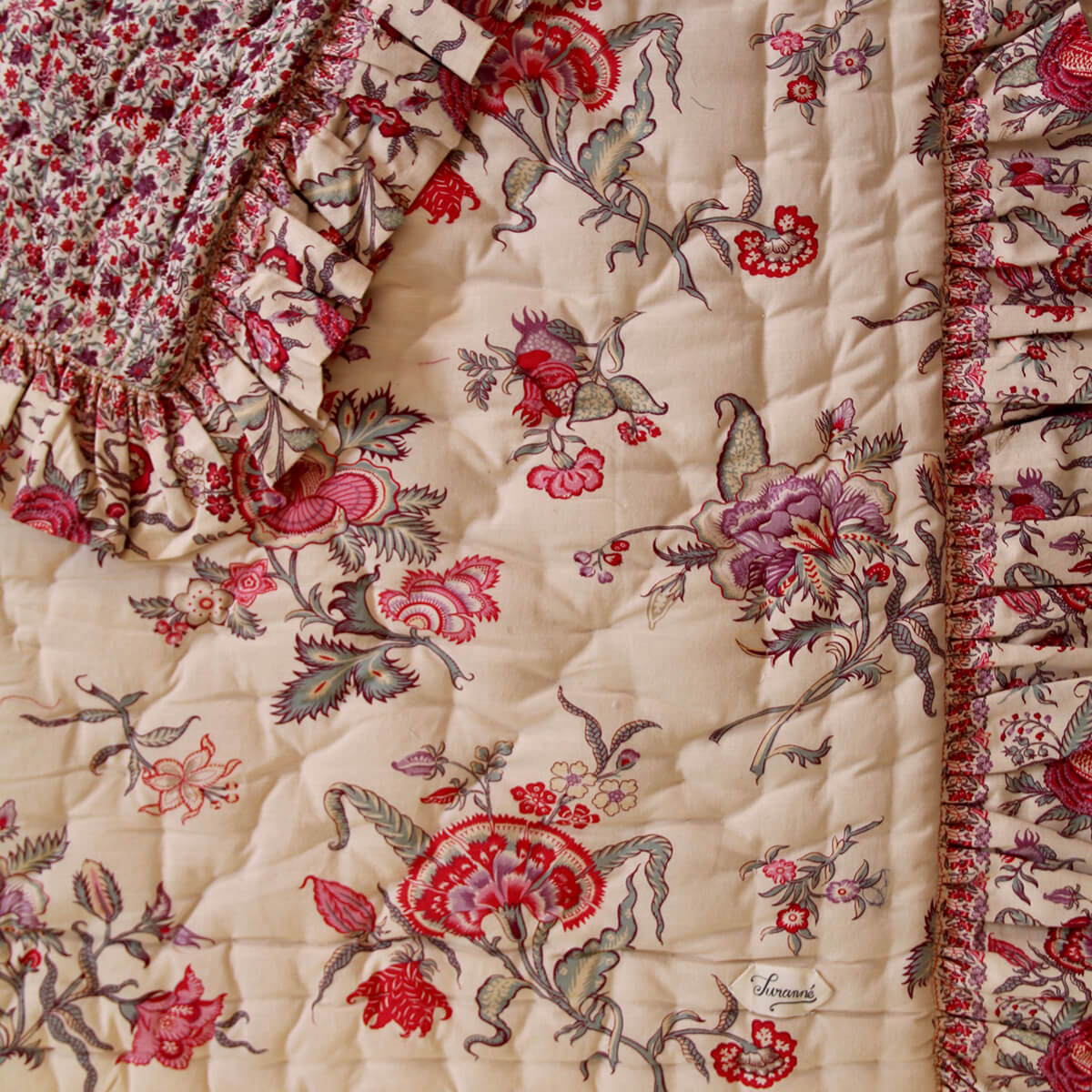 Quilted Blanket in Vence Floral by Bonjour