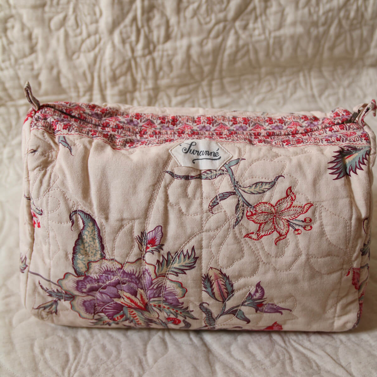 Quilted Toiletry Bag in Vence Floral by Bonjour