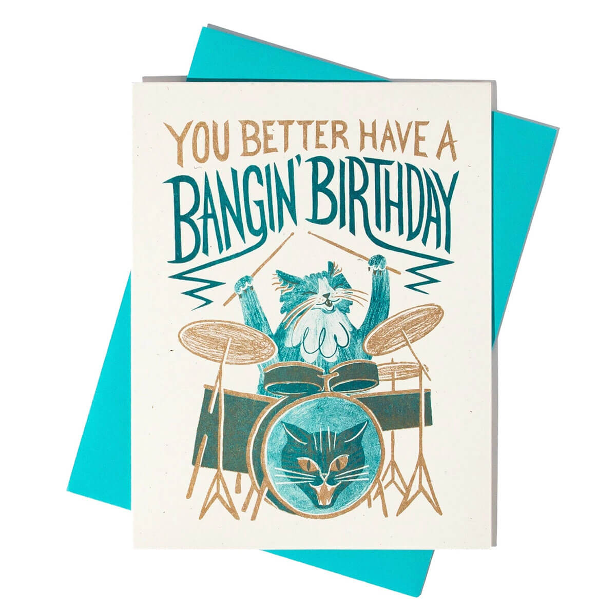 Bangin' Birthday Greetings Card by Bromstad Printing Co.