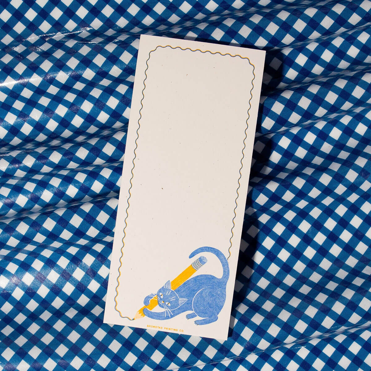 Pencil Cat Risograph Notepad by Bromstad Printing Co.