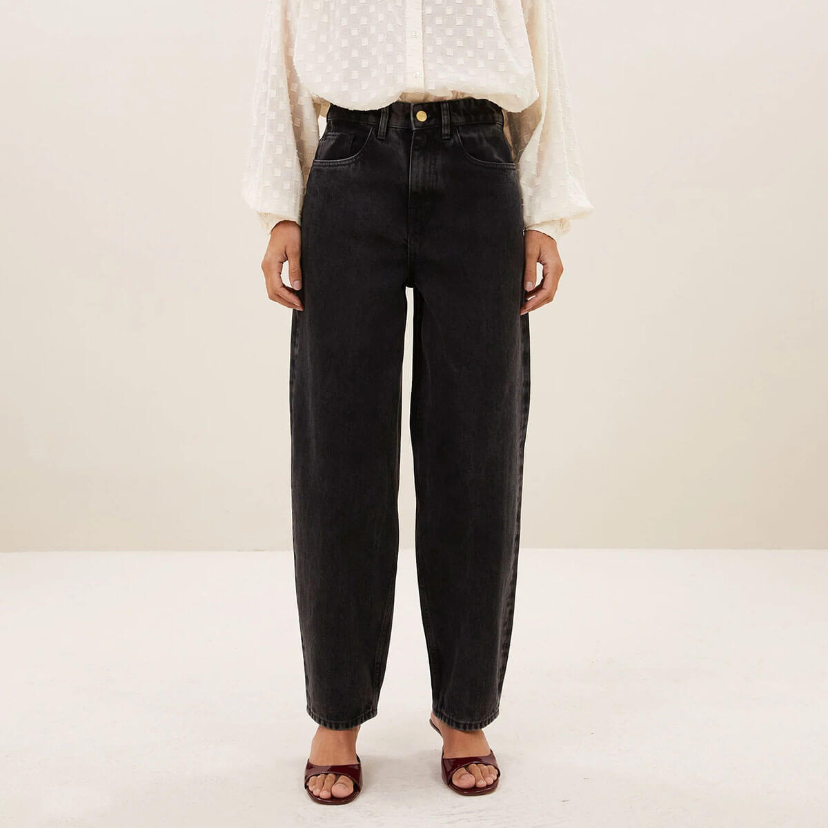 Baloe Jeans in Jet Black by By-Bar