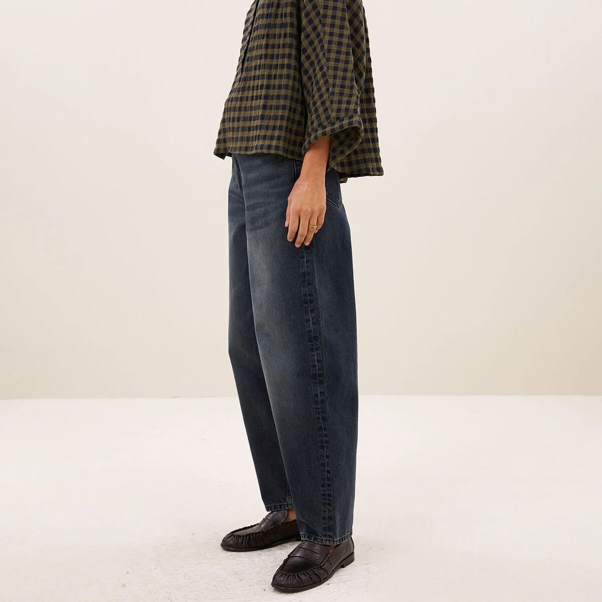 Baloe Jeans in Vintage Oil Blue by By-Bar