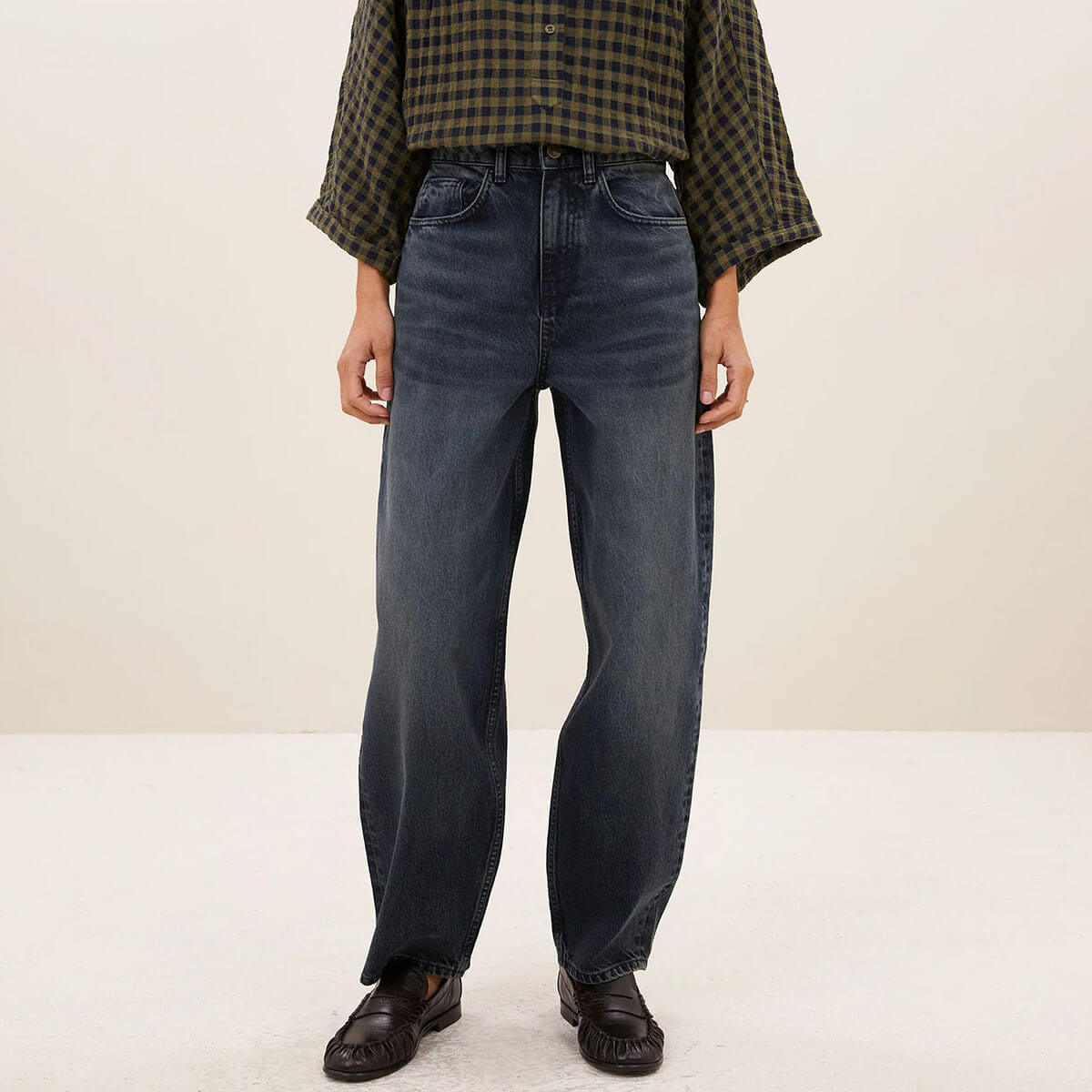 Baloe Jeans in Vintage Oil Blue by By-Bar