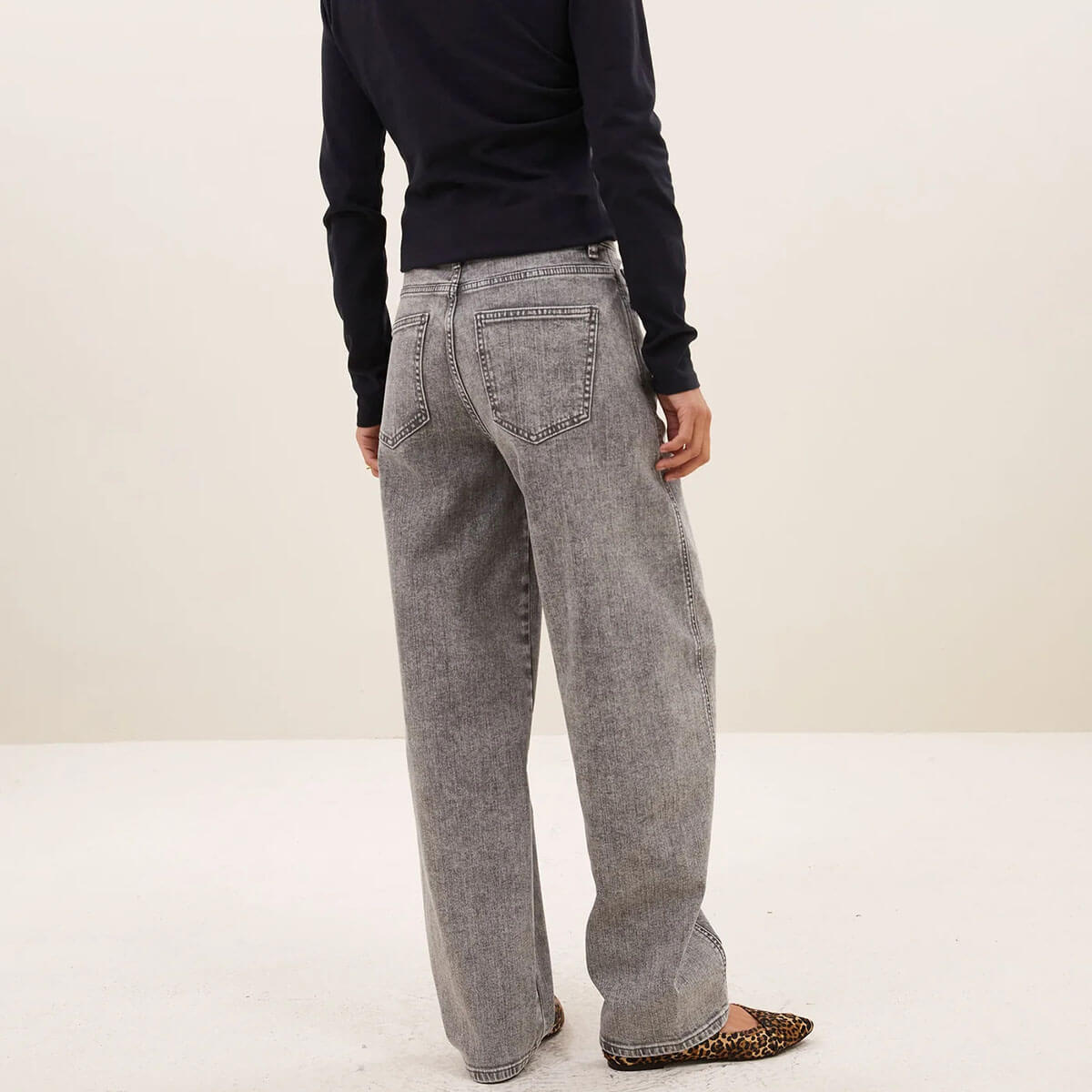 Begum Jeans in Grey Denim by By-Bar