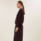 Cleo Cardigan in Deep Wine by By-Bar