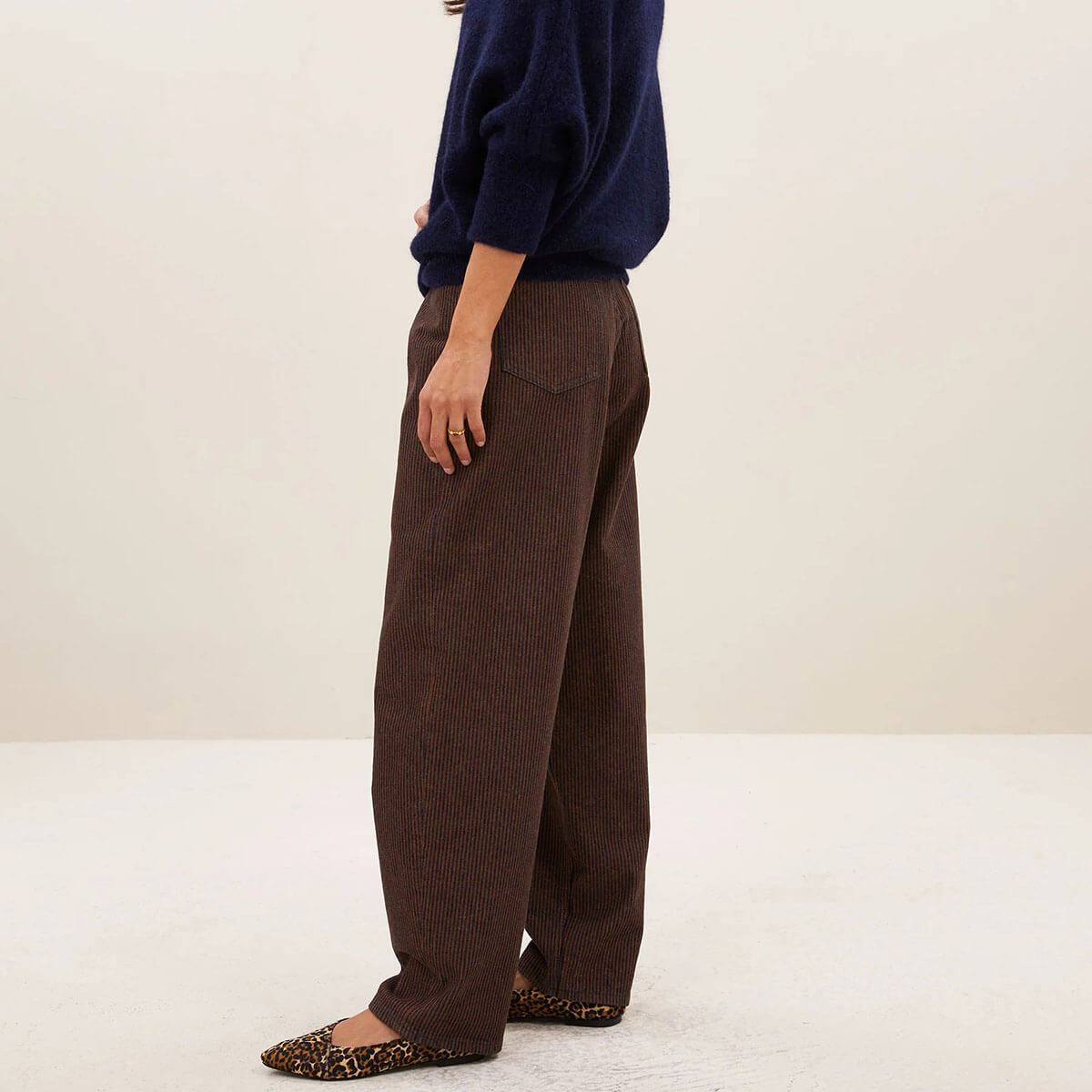 Lew Stripe Jeans in Copper by By-Bar