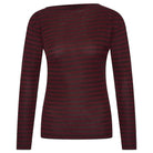 Leya Melange Stripe Top in Pecan by By-Bar