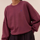 Malyn Logo Sweater in Burgundy Crush by By-Bar
