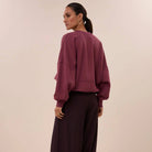 Malyn Logo Sweater in Burgundy Crush by By-Bar