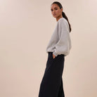 Mimi Sweater in Mid Grey Melee by By-Bar
