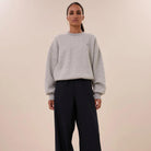 Mimi Sweater in Mid Grey Melee by By-Bar