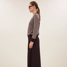 Sally Stripe Pullover in Burgundy Crush by By-Bar