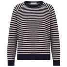 Sally Stripe Pullover in Midnight Marine by By-Bar