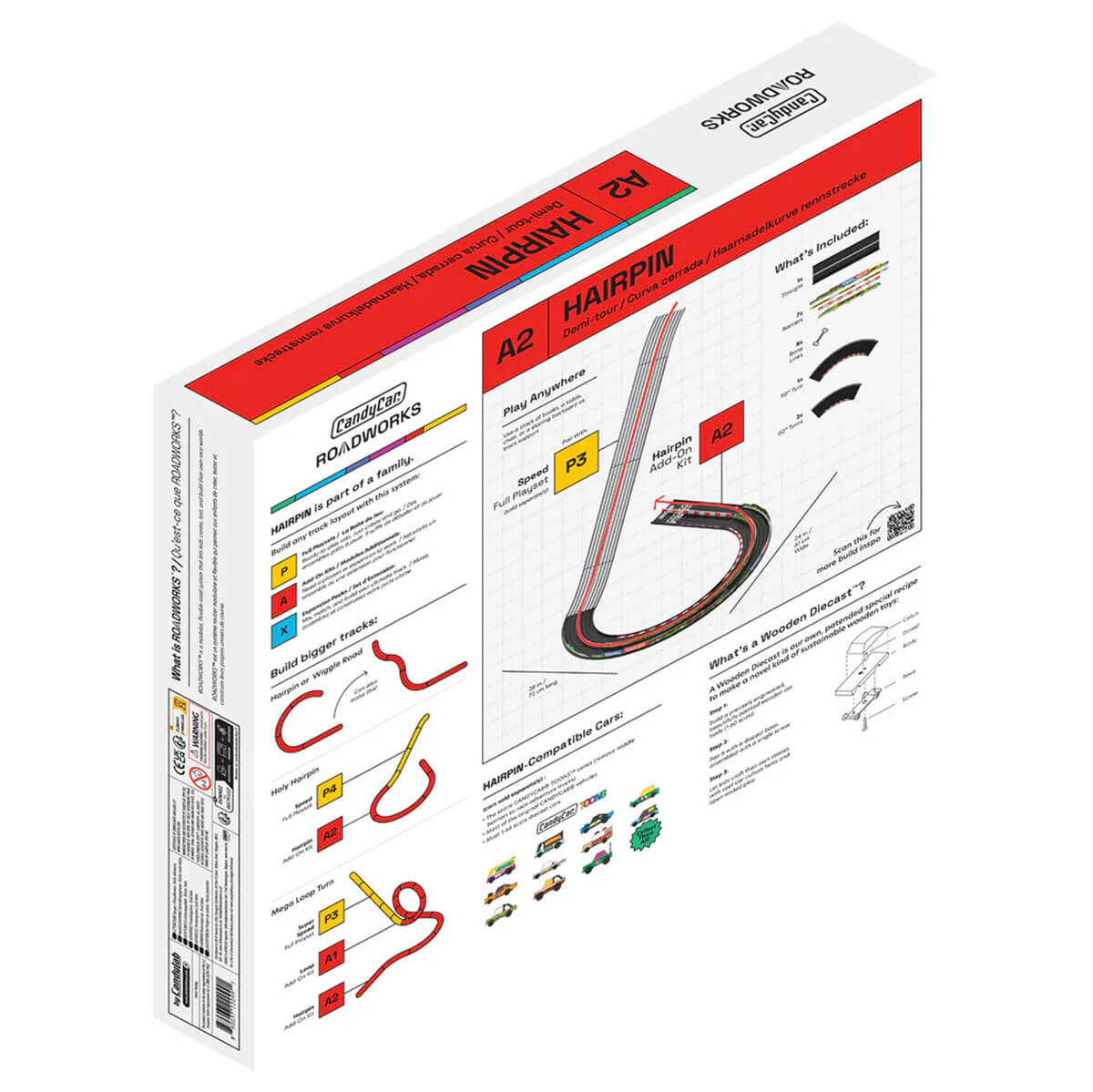 Roadworks Hairpin Turn Add-On Kit By Candylab Toys
