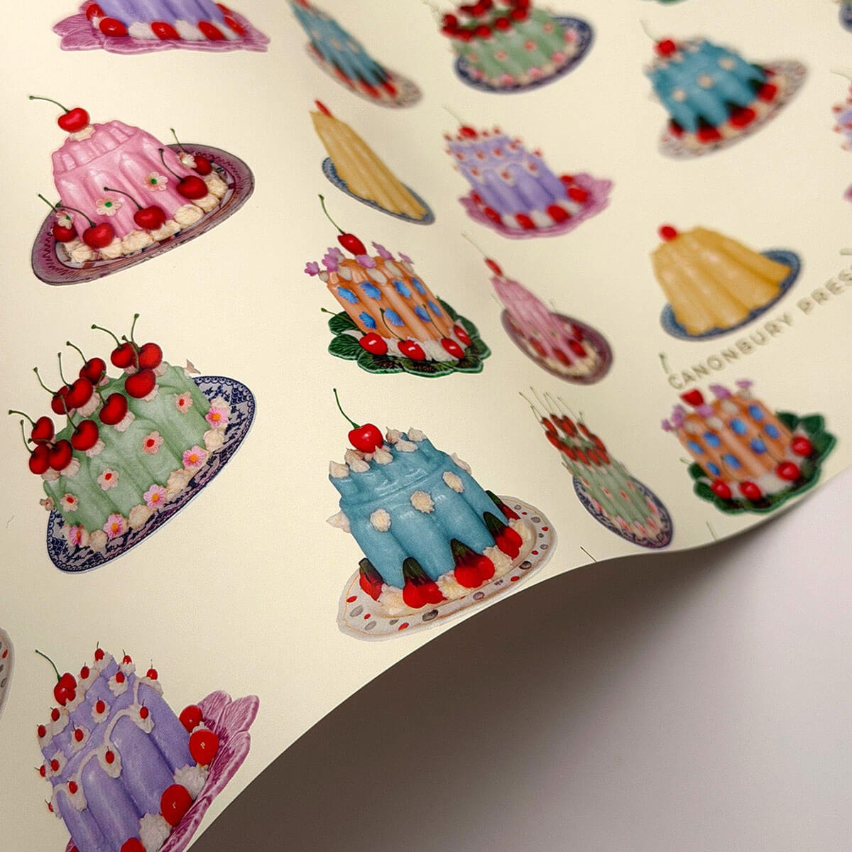 Blancmanges Gift Wrap Sheet by Canonbury Press
