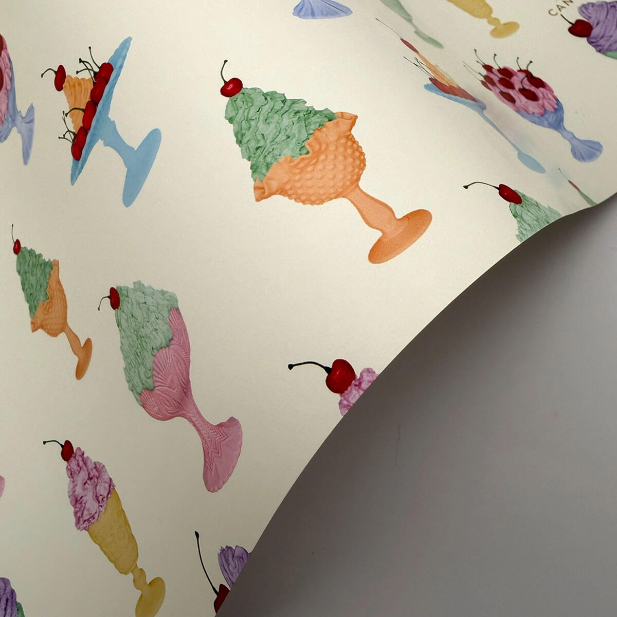 Chantilly Creams Gift Wrap Sheet by Canonbury Press
