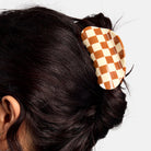 Checker Hair Claw in Caramel by Chunks