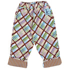 Growing Pants in Toffee Check by Club Trésor