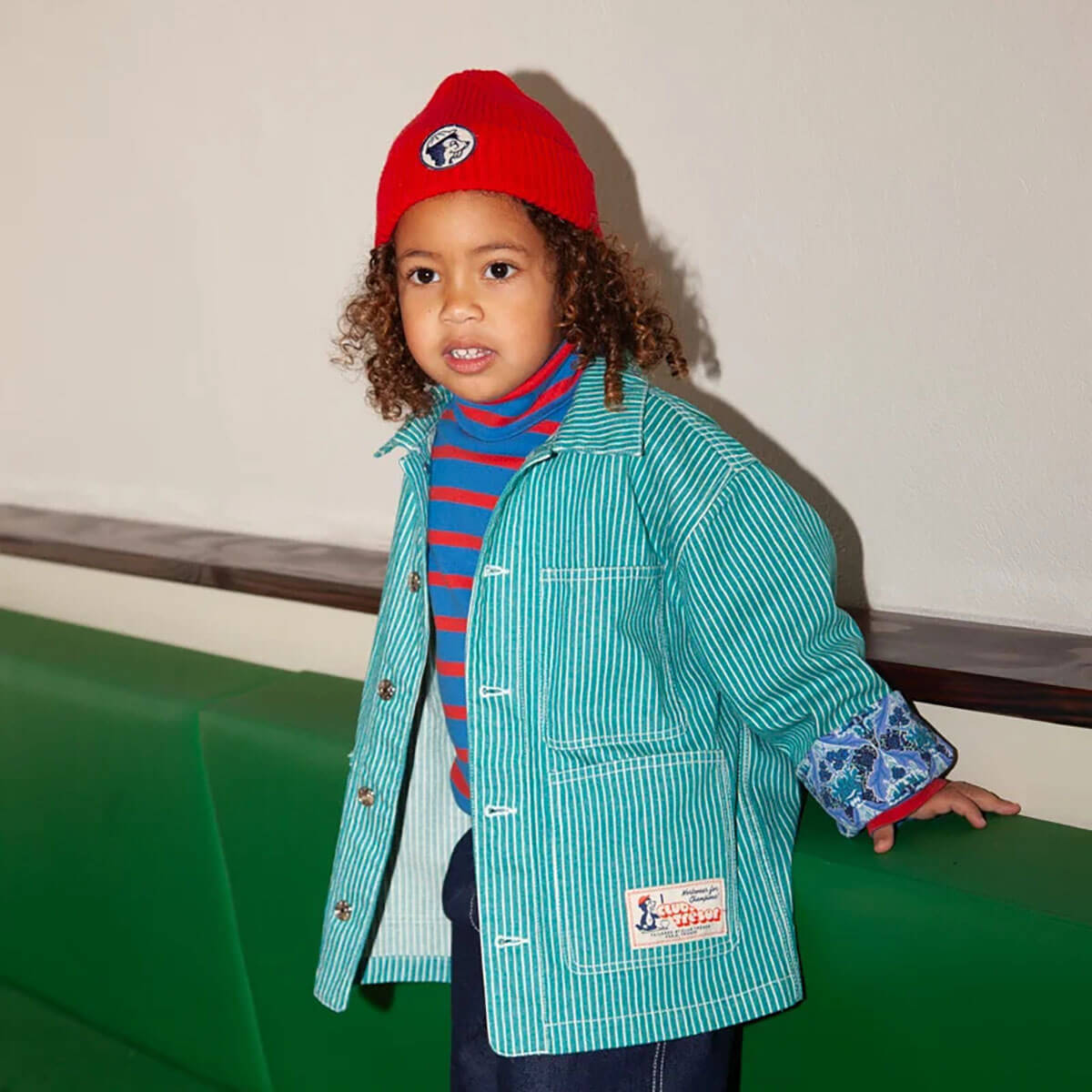 Knit Heritage Beanie in Classic Red by Club Trésor